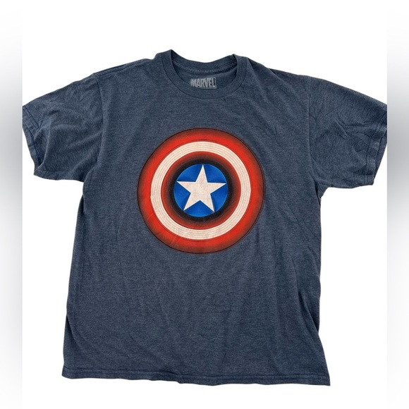Marvel Captain America Shield Men's Graphic T-Shirt - Picture 2 of 5